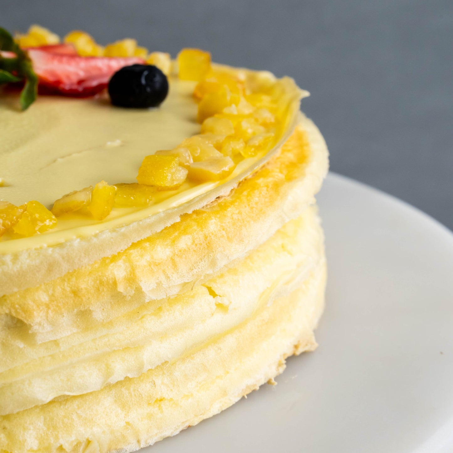 Bergamot Lemon Earl Grey Mille Crepe Cake 8"