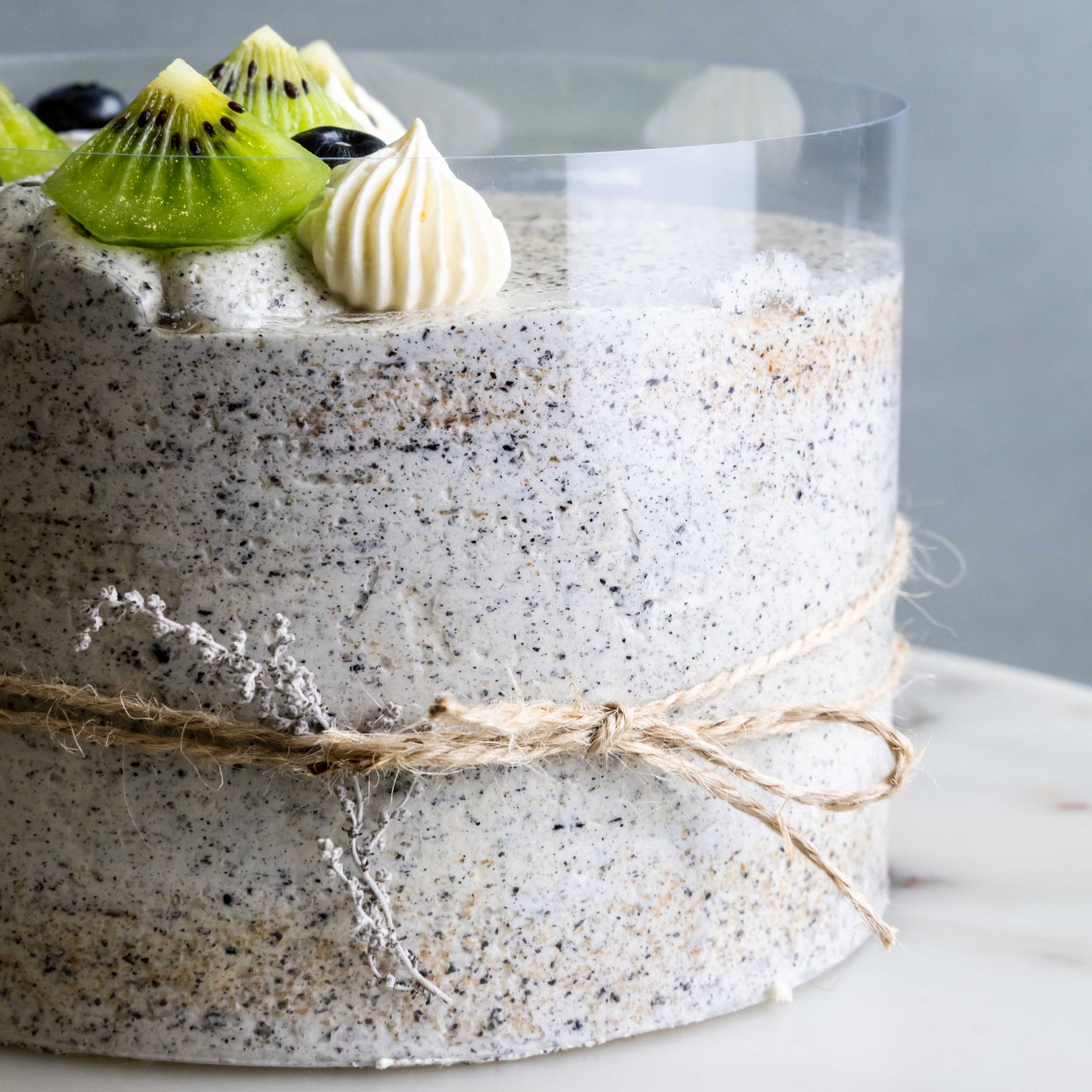 Black Sesame Vegan Cake