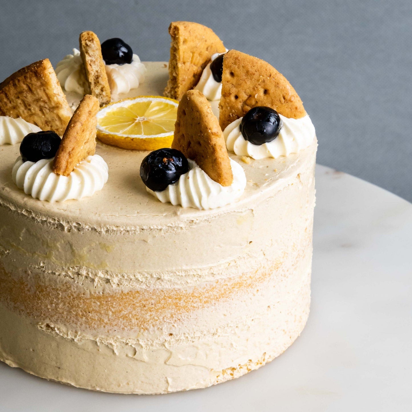 Lemon Earl Grey Vegan Cake