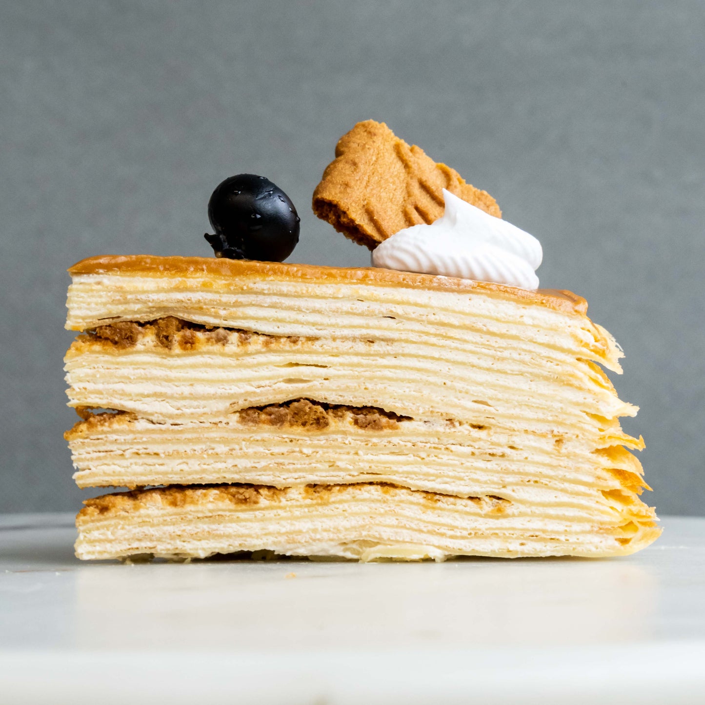 Speculoos Cookie Mille Crepe Cake 8"