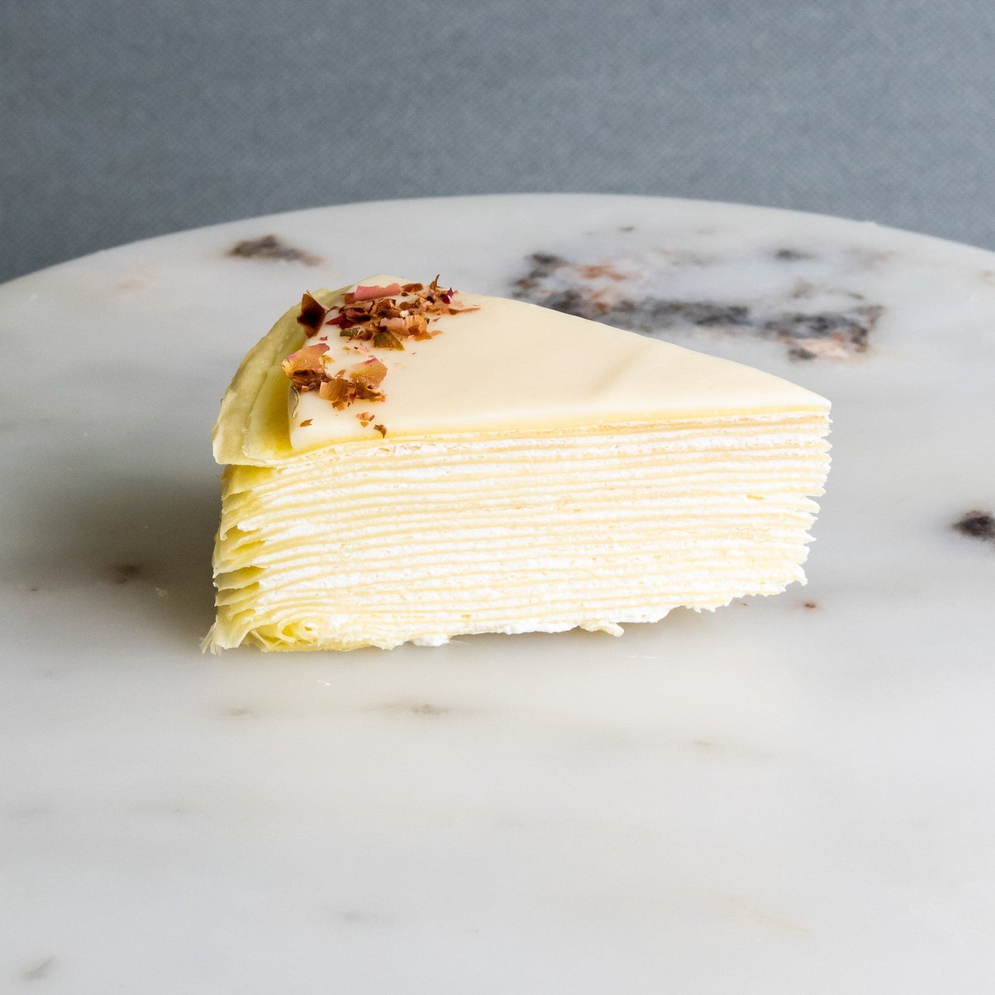 Greek Yogurt Vanilla Mille Crepe Cake 8"