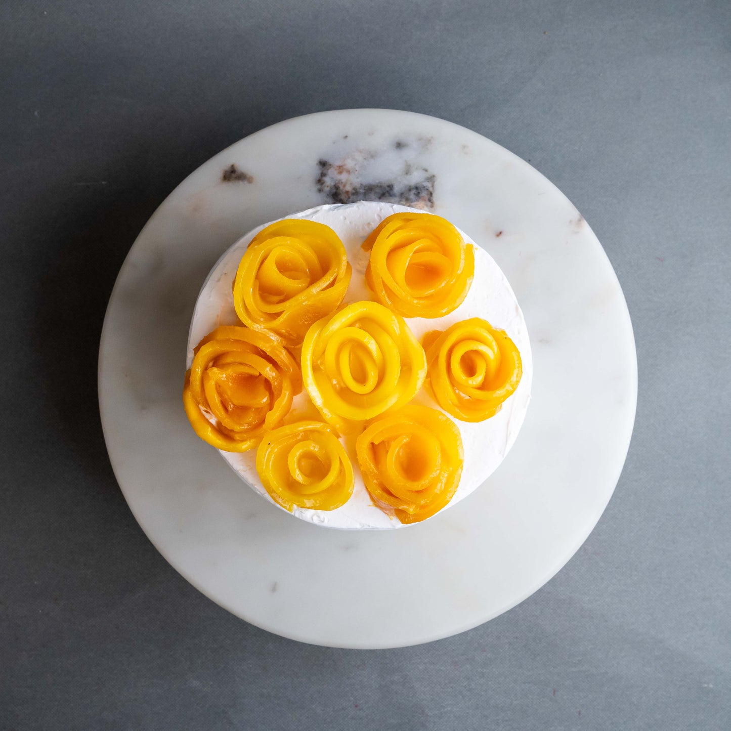 Mango Rose Fairy Cake