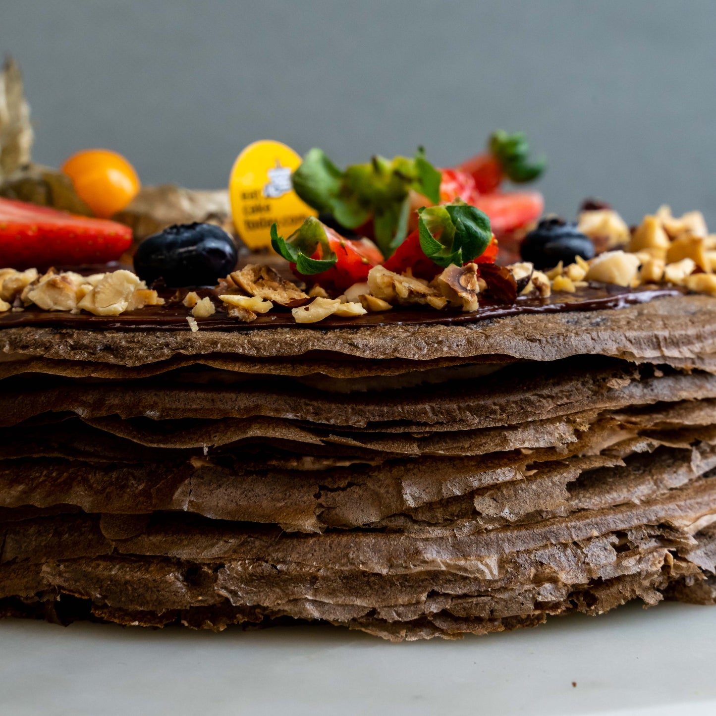 Chocolate Hazelnut Rocher Mille Crepe Cake 8"