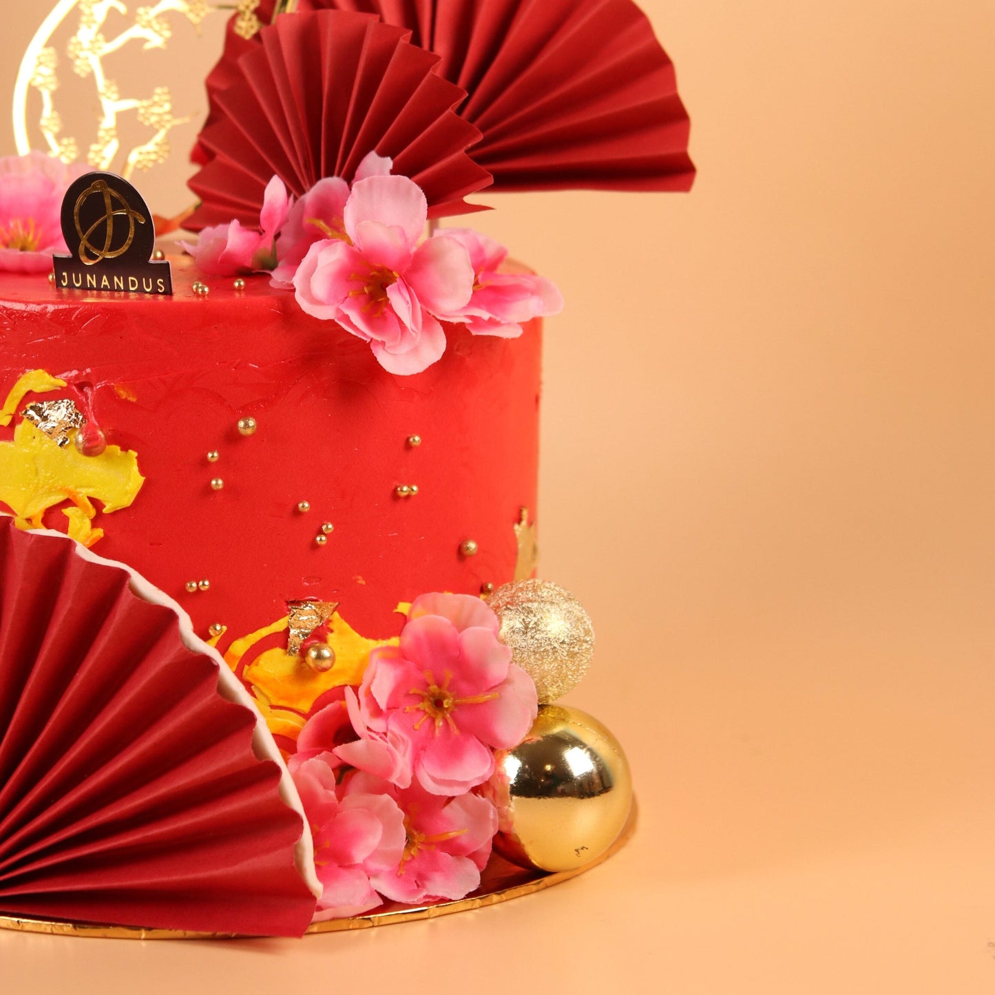 Oriental Ruby Theme Cake 6"