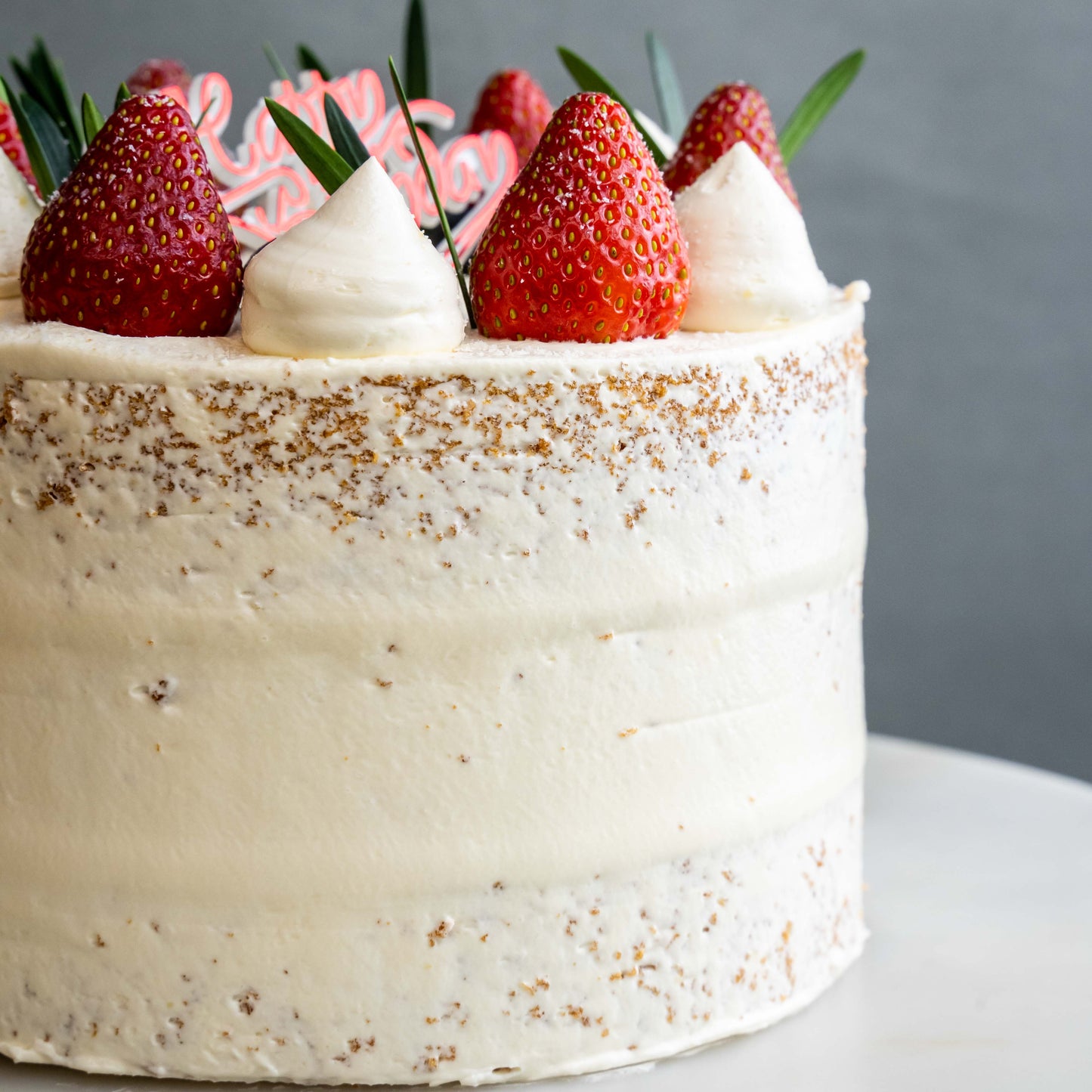 Strawberry Garden Cake