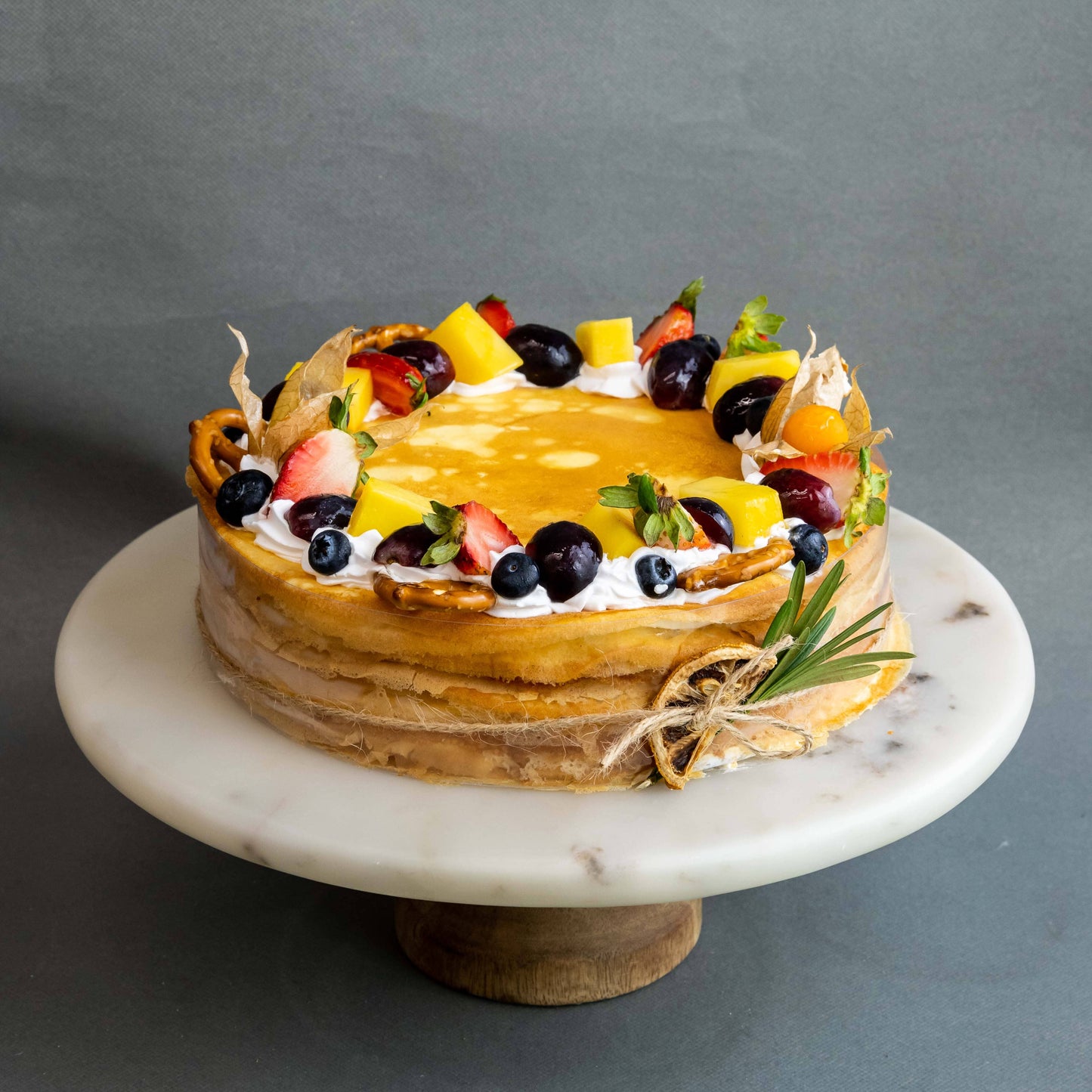 Wonder Fruits Mille Crepe Cake 8"