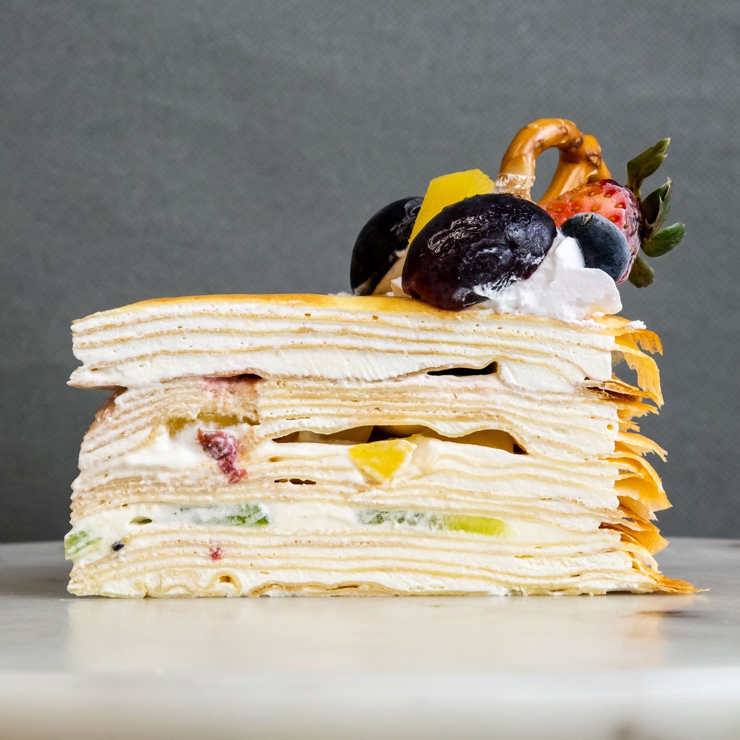 Wonder Fruits Mille Crepe Cake 8"